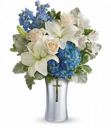 Teleflora's Skies Of Remembrance Bouquet from Carl Johnsen Florist in Beaumont, TX